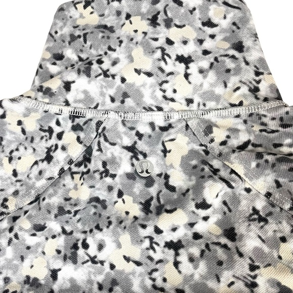 lululemon Nice Asana Jacket Fleur Silver Spoon Grey Sz 4 - Picture 13 of 15